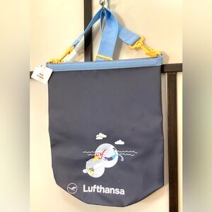 2 NEW Lufthansa small waterproof dry bags/backpacks